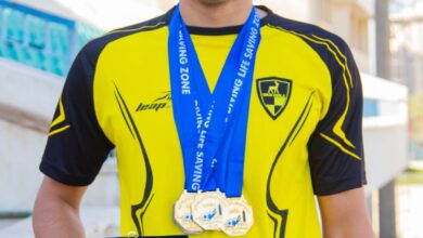 Photo of البطل أحمد إيهاب لاعب دجلة يحصد 100 ميدالية..ويصنف خامس أسرع سباح في العالم
